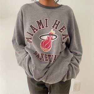Miami Heat Oversized Two-Tone Crewneck